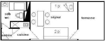 Studio 2/3 people - LE FRANCE - 102FR -PLAGNE CENTRE - ref 102FR - 2