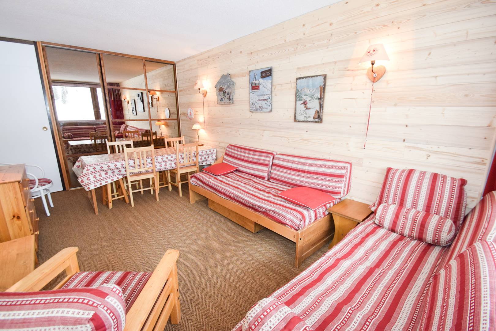 2 Pièces cabine 5 pers - LE FRANCE - PLAGNE CENTRE - bon confort - ref 833FR - 4