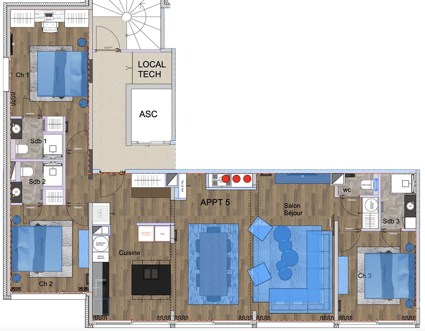 N°5 : Magnifique appartement 6 personnes exposé sud - ref Ancolie n°5 - 10
