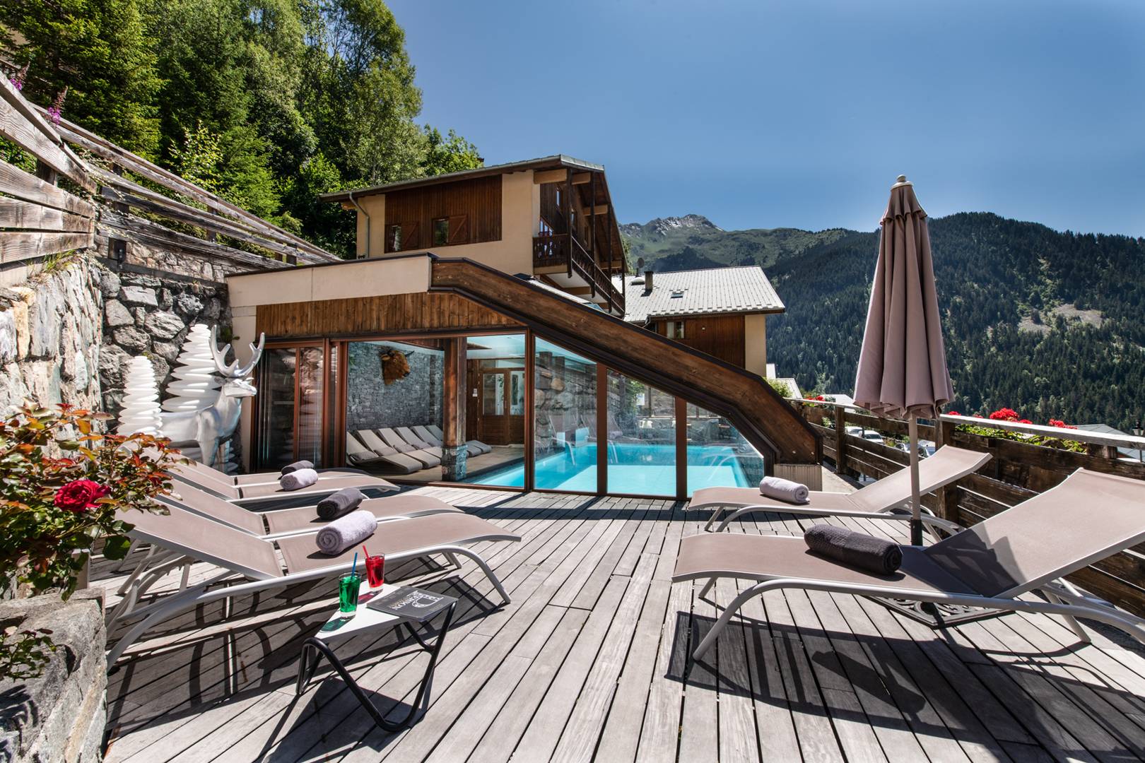 N°4 : 3 pièces 4/6 pers. PISCINE sauna hammam - ref Club Alpina n°4 - 7